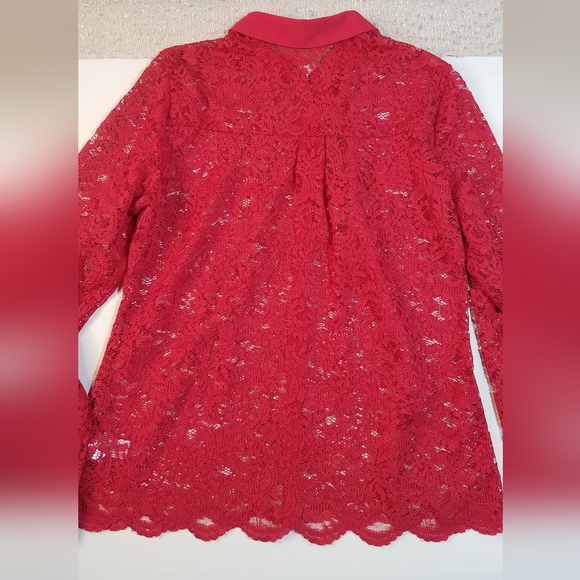 Beautiful Express red blouse - Picture 2 of 8